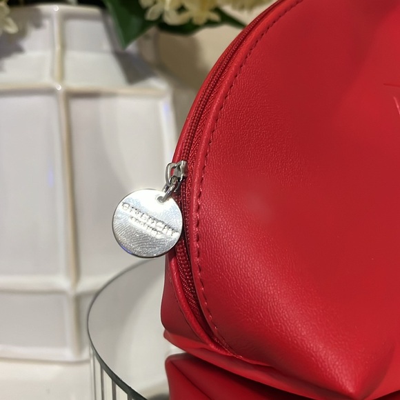 Givenchy Parfums Pouch Cosmetic Bag Clutch Red Shell Shape Big Size - Picture 3 of 9